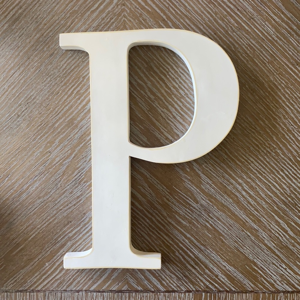 Letter “P” Wall Decor
